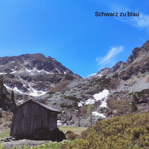 Schwarz zu blau
