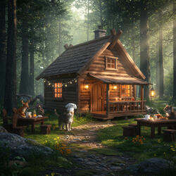 The Cat and the Enchanted Forest Bistro