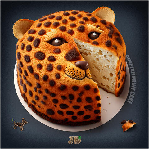 Cheetah Print Cake