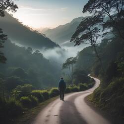 A journey without a map, a view from alone