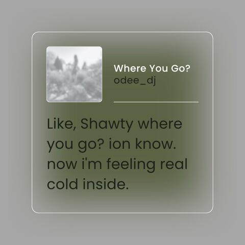 Where You Go?