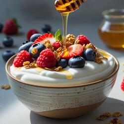 グリークヨーグルトボウルは、甘酸っぱいストーリー