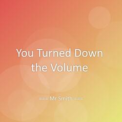 You Turned Down the Volume