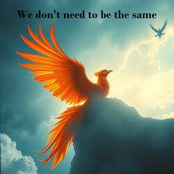 We don’t need to be the same