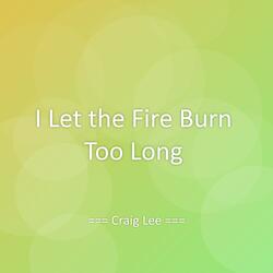 I Let the Fire Burn Too Long