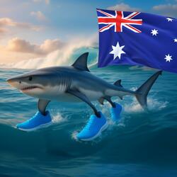Tralalero Tralala swim's To Australia