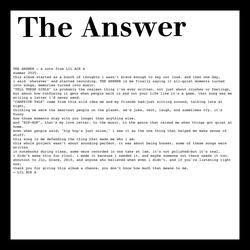The Answer Is In