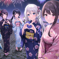 Say goodbye in your yukata