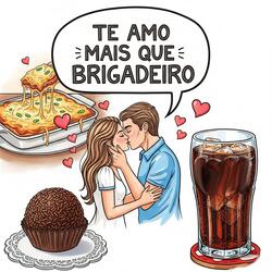 TE AMO MAIS QUE BRIGADEIRO