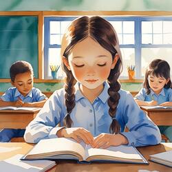 The silent teacher, my child's eyes - A child actor