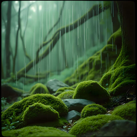 Forest in rain