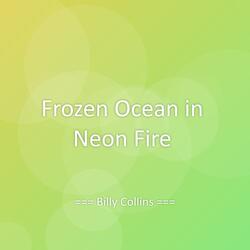 Frozen Ocean in Neon Fire