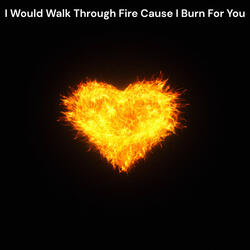 I Would Walk Through Fire Cause I Burn For You
