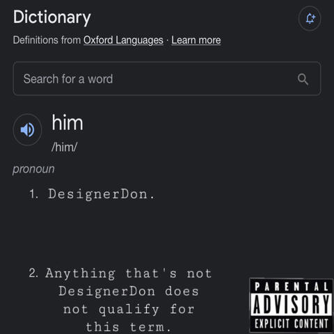 Him. (Not A Love Song Pt.1)