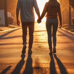 Hand in Hand on the Way Home