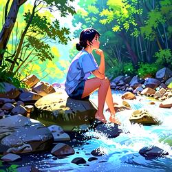 The babbling of the river teaches us