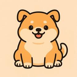 Big-Bellied Shiba Puppy