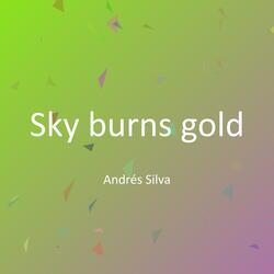 Sky burns gold