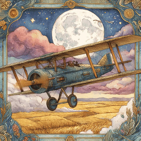 月夜の空で夢を見る