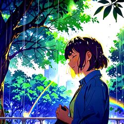 Sunlight Dappled Umbrella