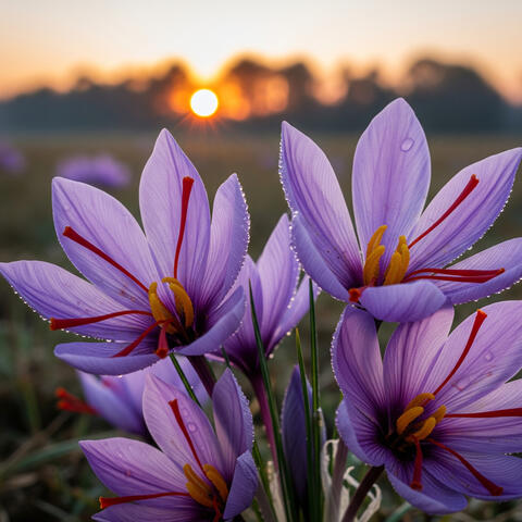 Saffron flowers