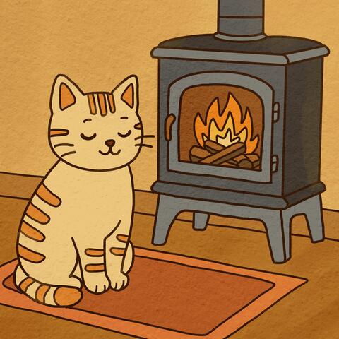 Fireplace Cat