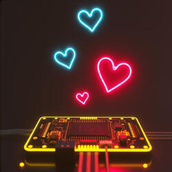 Neon Hearts in Binary