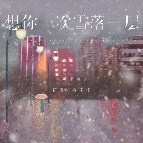 想你一次雪落一层