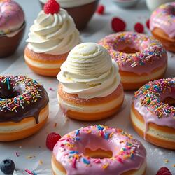 why is there ice cream and donuts