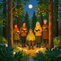 Carols by Candlelight Deep in the Wood