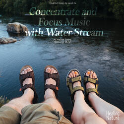 숲의 물소리와 잔잔한 음악 Forest Stream with Calm Music