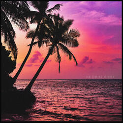 Sun sinking at dusk