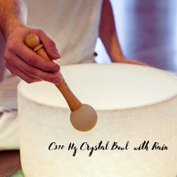 C310 Hz rystal Bowl  with Rain