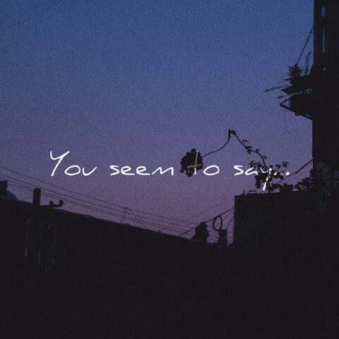 You Seem to Say