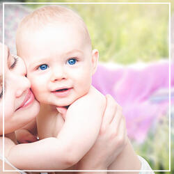 Mom and Baby While Listening To The Music Together (classical)