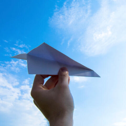 Paper Airplane Whispering and Folding