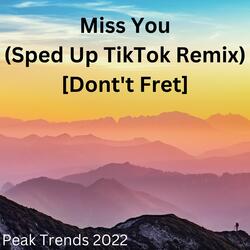 Miss You (Sped Up TikTok Remix) [Dont't Fret]