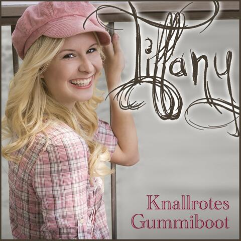 Knallrotes Gummiboot