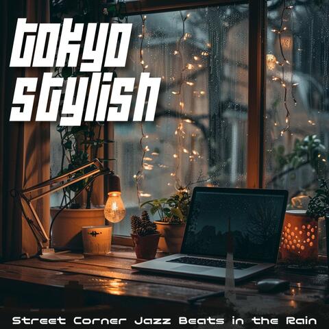 Street Corner Jazz Beats in the Rain