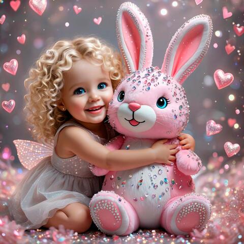 Розовый зайчонок