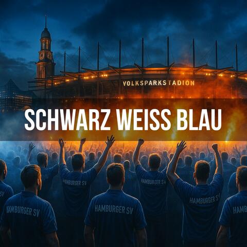 Schwarz Weiß Blau
