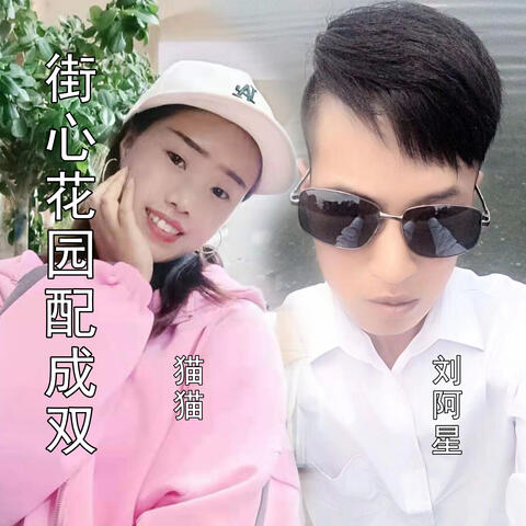 街心花园配成双