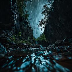Rain in the forest