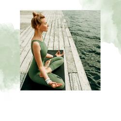 Weightless Voyage By Sandy Lake Shore