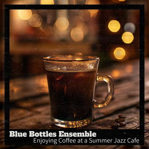 Enjoying Coffee at a Summer Jazz Cafe