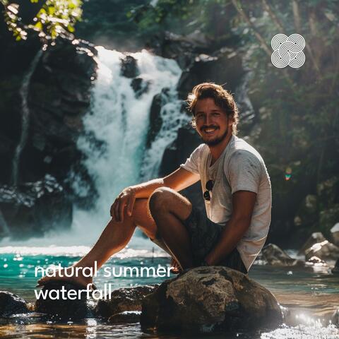 Natural Summer Waterfall