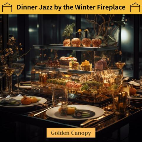 Dinner Jazz by the Winter Fireplace