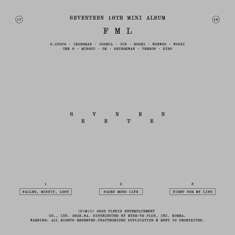 SEVENTEEN 10th Mini Album 'FML'