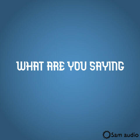 What are you saying
