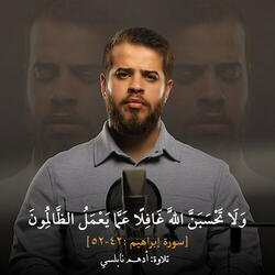 وَلَا تَحْسَبَنَّ اللَّهَ غَافِلًا عَمَّا يَعْمَلُ الظَّالِمُونَ [٤٢-٥٢ سورة إبراهيم ]